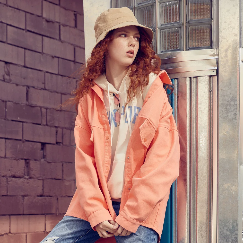 Most effective  Metersbonwe 2019 New brand denim jacket women Spring and autumn loose casual chic trend jacket