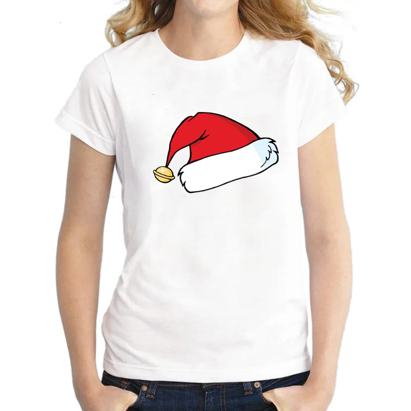 New kawaii reindeer t shirt women fashion Christmas Harajuku Short Sleeve t-shirt White Suitable all seasons Tshirt Tops clothes