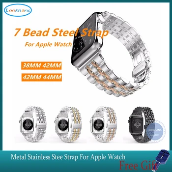 

Metal Stainless Steel strap For Apple Watch band 42mm 38mm 44mm 40mm Bracelet pulseira band for iwatch series 5 4 3 2 1