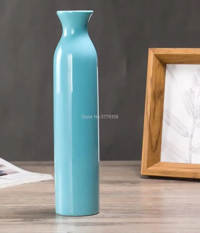 Red Ceramic Vase Blue Wedding Vase Home Decoration Decoration Gifts 6