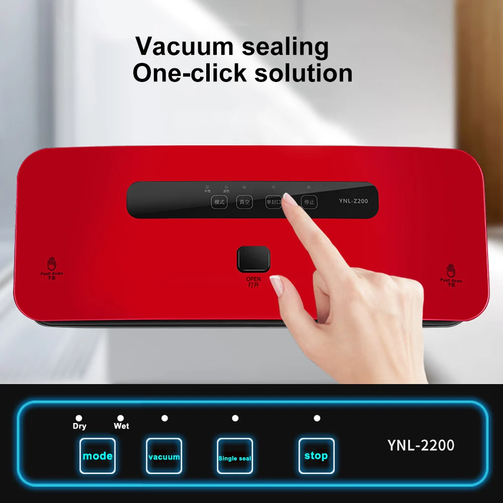 

JuneJour Vacuum Sealer Best Automatic Portable Household Food Wet Dry Packaging Machine Sealing Machine Storage Bag