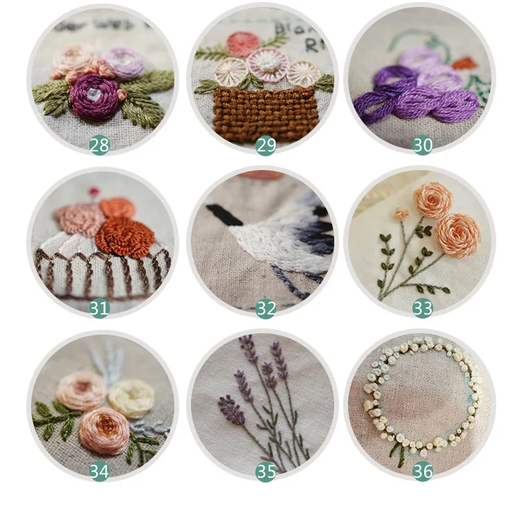 

Needlework Novice Practice DIY Cross Stitch Sets for Embroidery Kits Flower Cross-Stitching Kit for Beginner Embroidery