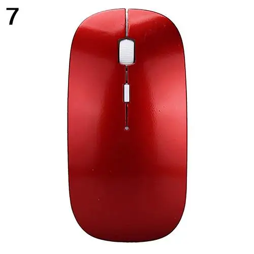 Красный Soris sans fil ordinateur soris Bluetooth soris silencieuse ПК soris ergonomique перезаряжаемый 2,4 ГГц soris optique USB - Цвет: Красный
