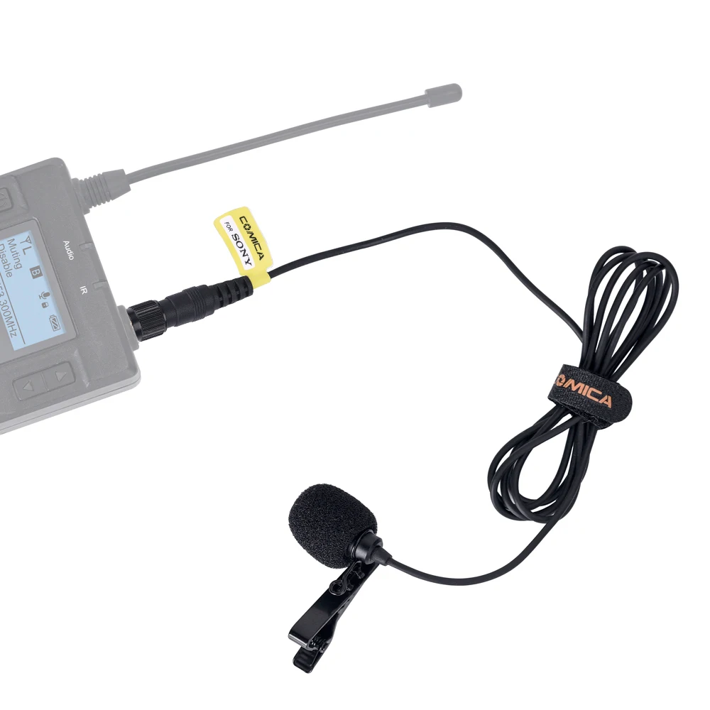 

COMICA CVM-M-O2 3.5mm Omnidirectional Microphone Mic Input Line Cable for Sony Wireless Microphones 2018 New