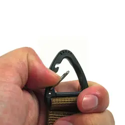 Multifunctional Carabiner Outdoor Tactical Nylon Webbing Hanging Backpack Buckle Double Buckle Point For Outdoor S S9s5