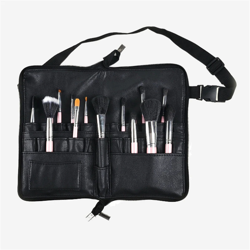 Высококачественная Кисть для макияжа Bag профессиональный черный макияж женский