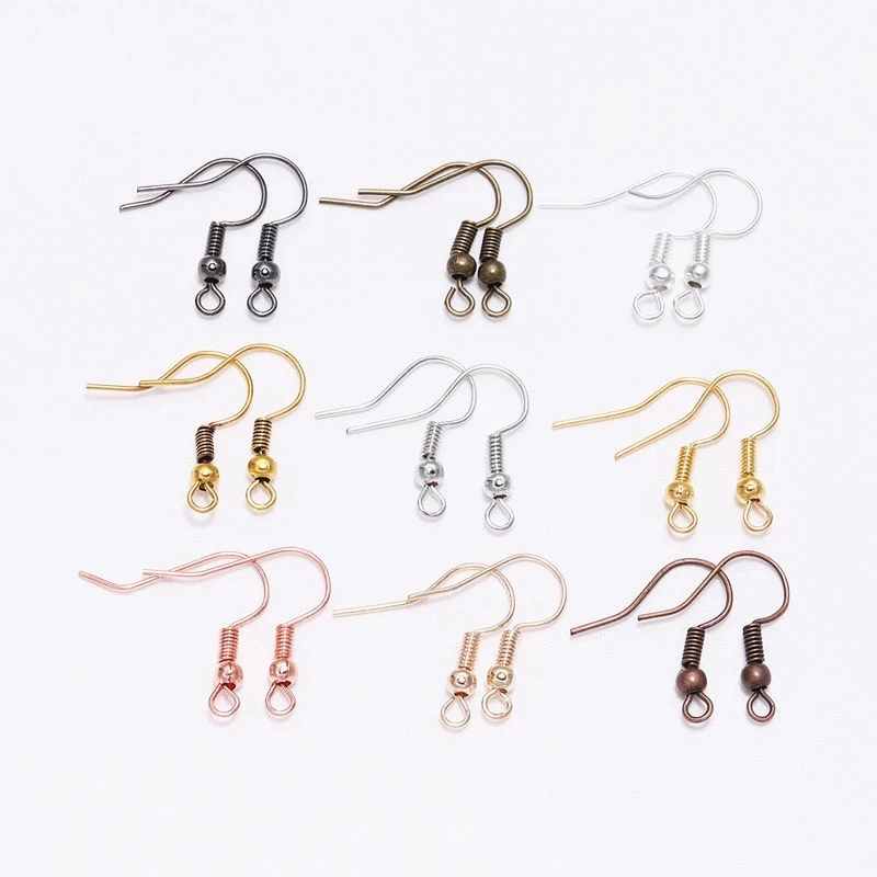 100PCS/Lot Earring Hook Findings 20x17mm Ear Clasps Hooks Iron wire Jewelry Fittings DIY Making Accessories | Украшения и