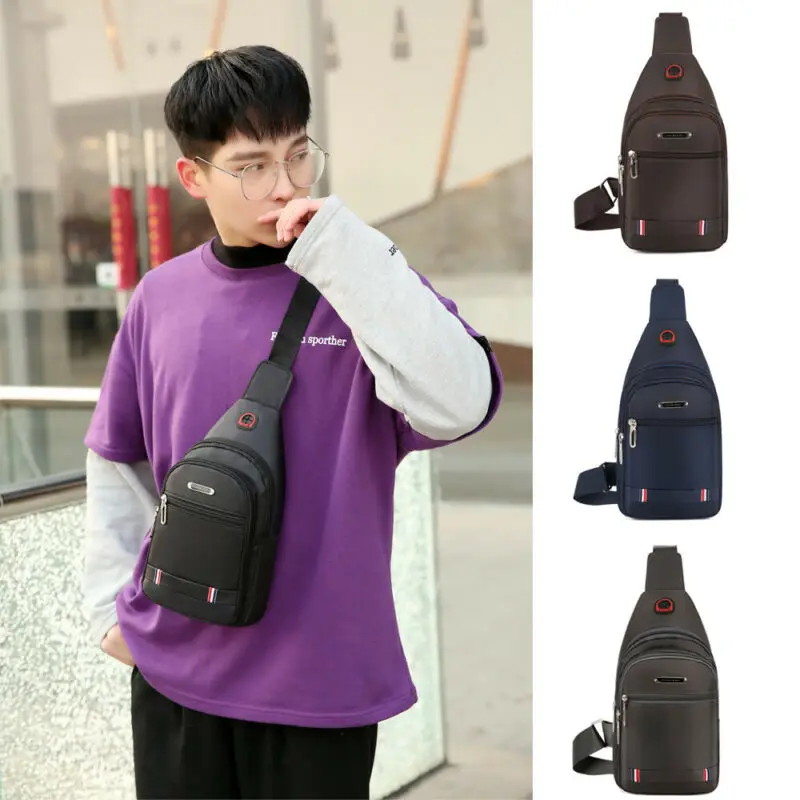 Мужские сумки через плечо холщовые нагрудные сумки унисекс черная Наплечная Сумка модная уличная сумка мужская сумка