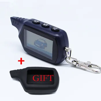 

Keychain NFLH B9 lcd remote control for two way car alarm Starline B9 keychain twage Alarm Auto + silicone case