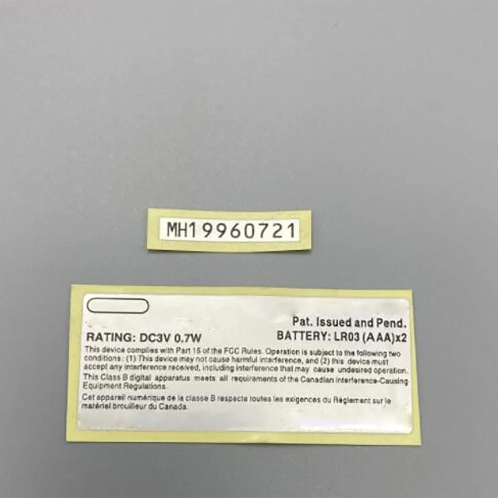 Nuovi Adesivi Per Etichette Di Ricambio Per Gameboy Advance & Game Boy Pocket Per Gba & .20Console Di Gioco Shell Back Tag