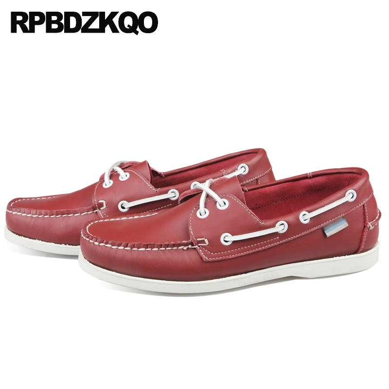 Vintage Leather Boat Shoes Men 