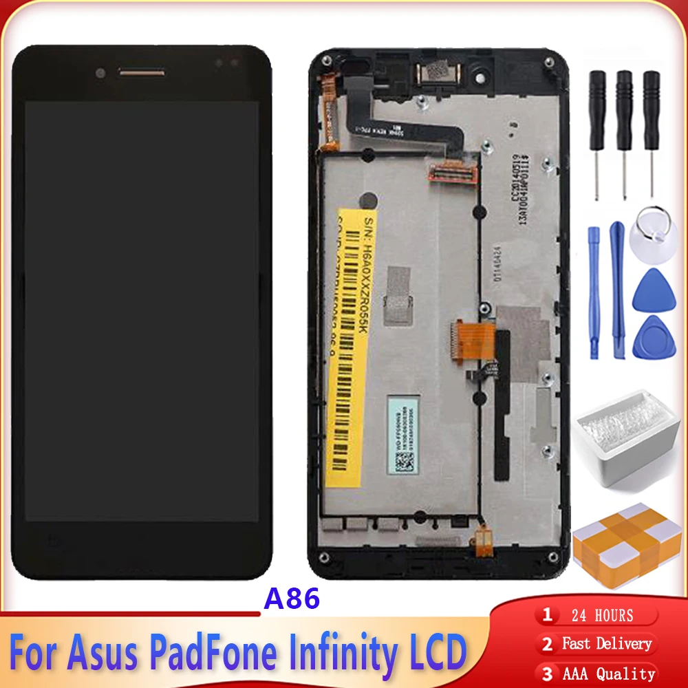 Оригинальный ЖК-дисплей 5 0 дюйма для Asus PadFone Infinity A86 с сенсорным экраном