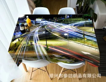 

Digital Printing Table Cloth Night View Streamer Beauty Cool Product g