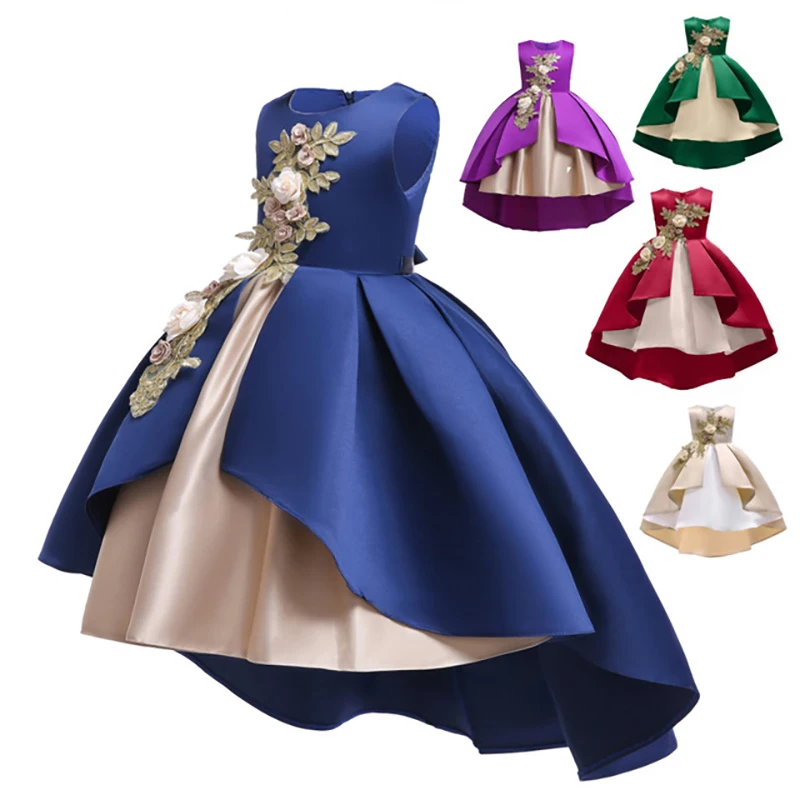 

2019 Summer Girls Dress Kids Dresses for Girls Elegant Party Princess Dress for Girl Wedding Gown Children Clothing 2-9 Years