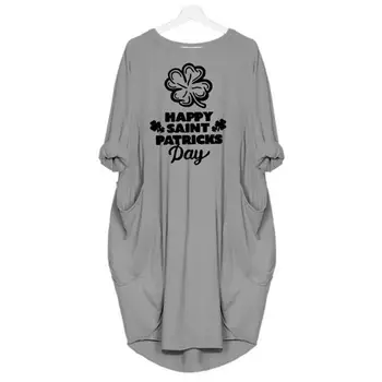

Fashion T-Shirt For Women Pocket Happy Haint Patricks Day Letters Print T-Shirt Female Harajuku Women Tops Cropped Tumblr
