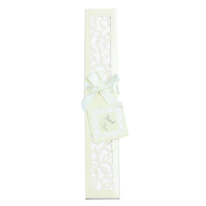  10pcs/lot Personalized 21cm wood Spun Silk Hand Fan Wedding Invitation Rice color - 4000100301248