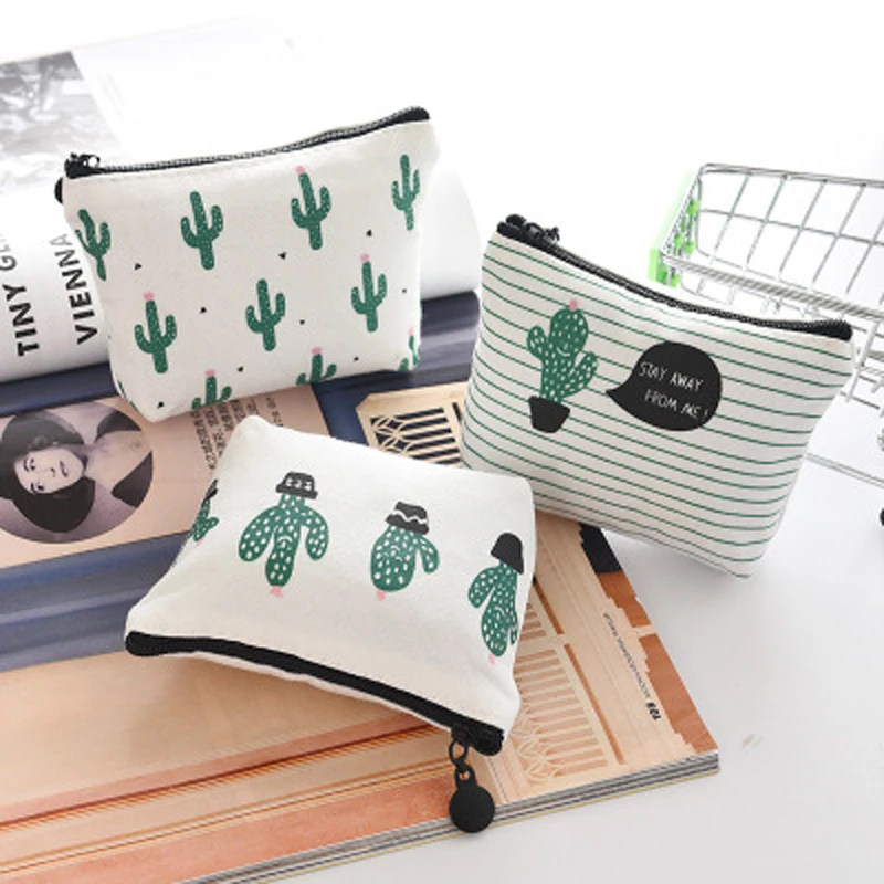 

Fashion Travel Canvas Cactus Beauty Makeup Bags Cosmetics Bags Bathroom Organizer Of Women Portable Bath Washing Up Bag 1pc