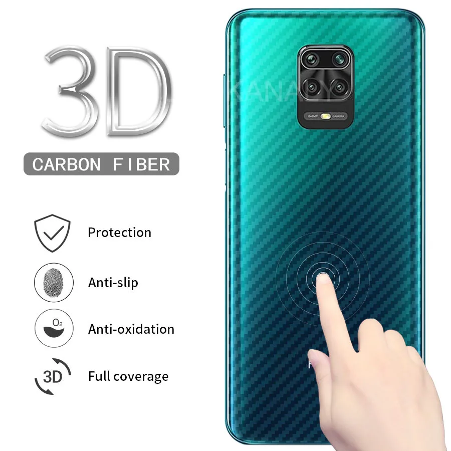 Защитная 3d-пленка из углеродного волокна для Xiaomi Redmi Note Mi 7 8 8A 9 9A 9C 9T 9S 10 10T Poco X3 F3 M3