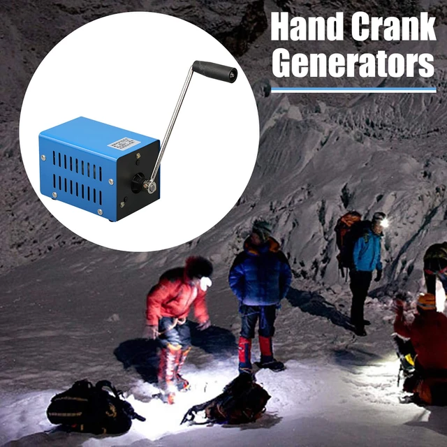 Générateur électrique d'urgence de 20W, 2000 tr/min, avec manivelle, pour  survie en Camping en plein air - AliExpress