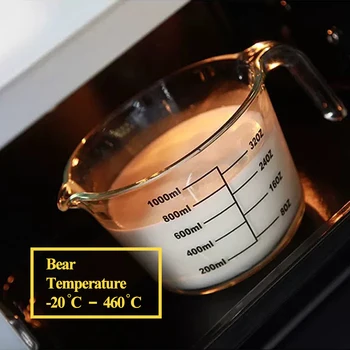 

Pyrex Glass bakeware Bowl High Temperature Resistance Oven Cup Borosilicate Glass Microwave Oven With Scale Measuring