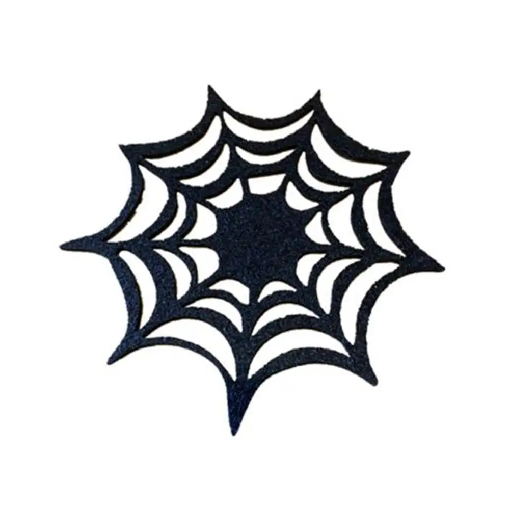 

10 Pcs Halloween Decoration Spider Webs Non-Woven Cloth Cup Placemat Coaster Table Decor Table Mat Home Accessories