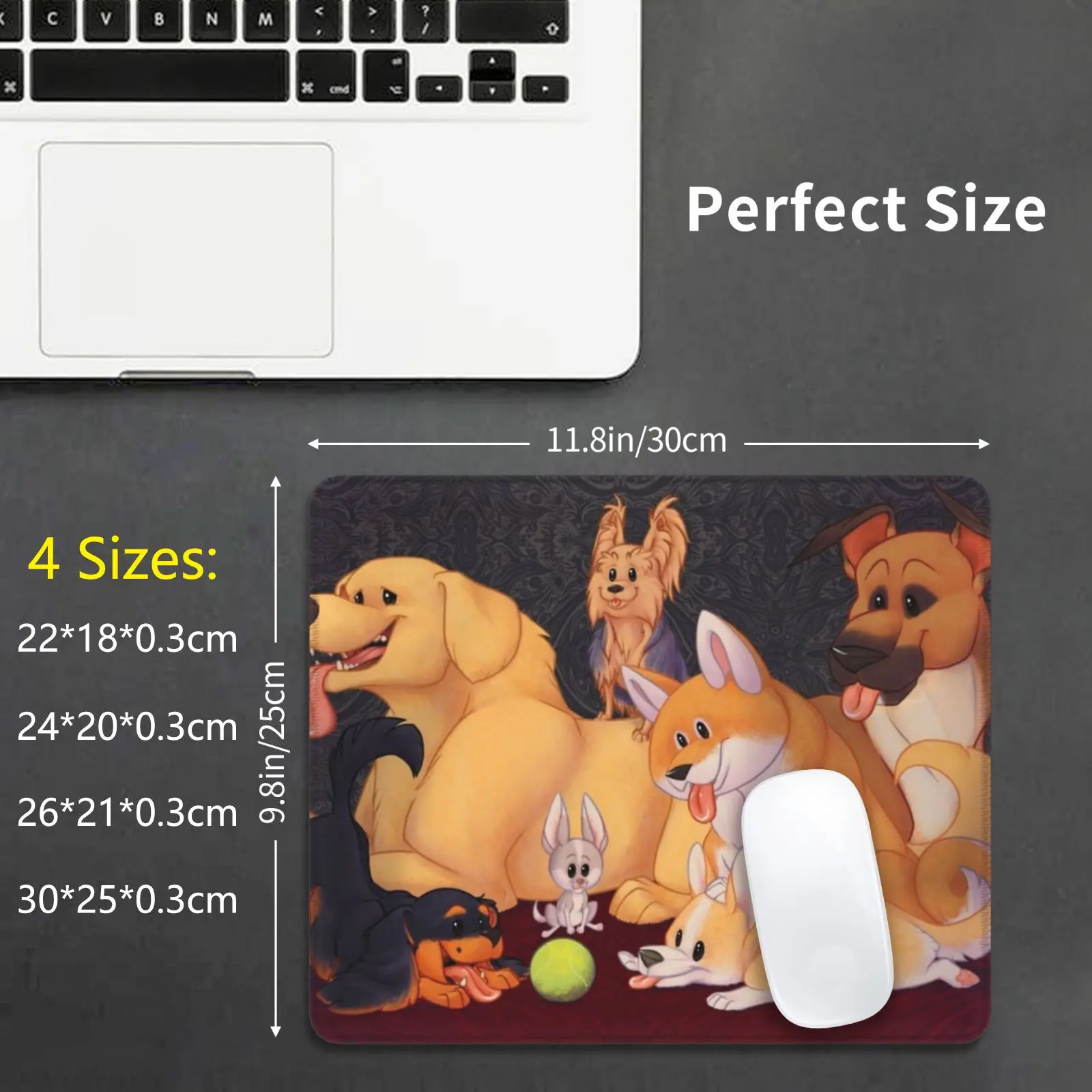 Pupper Portrait Mouse Pad Stampa Fai Da Te Doggo Doggie Dog Pup Puppers Pooch Poochie Pack Cani Cuccioli Cuccioli