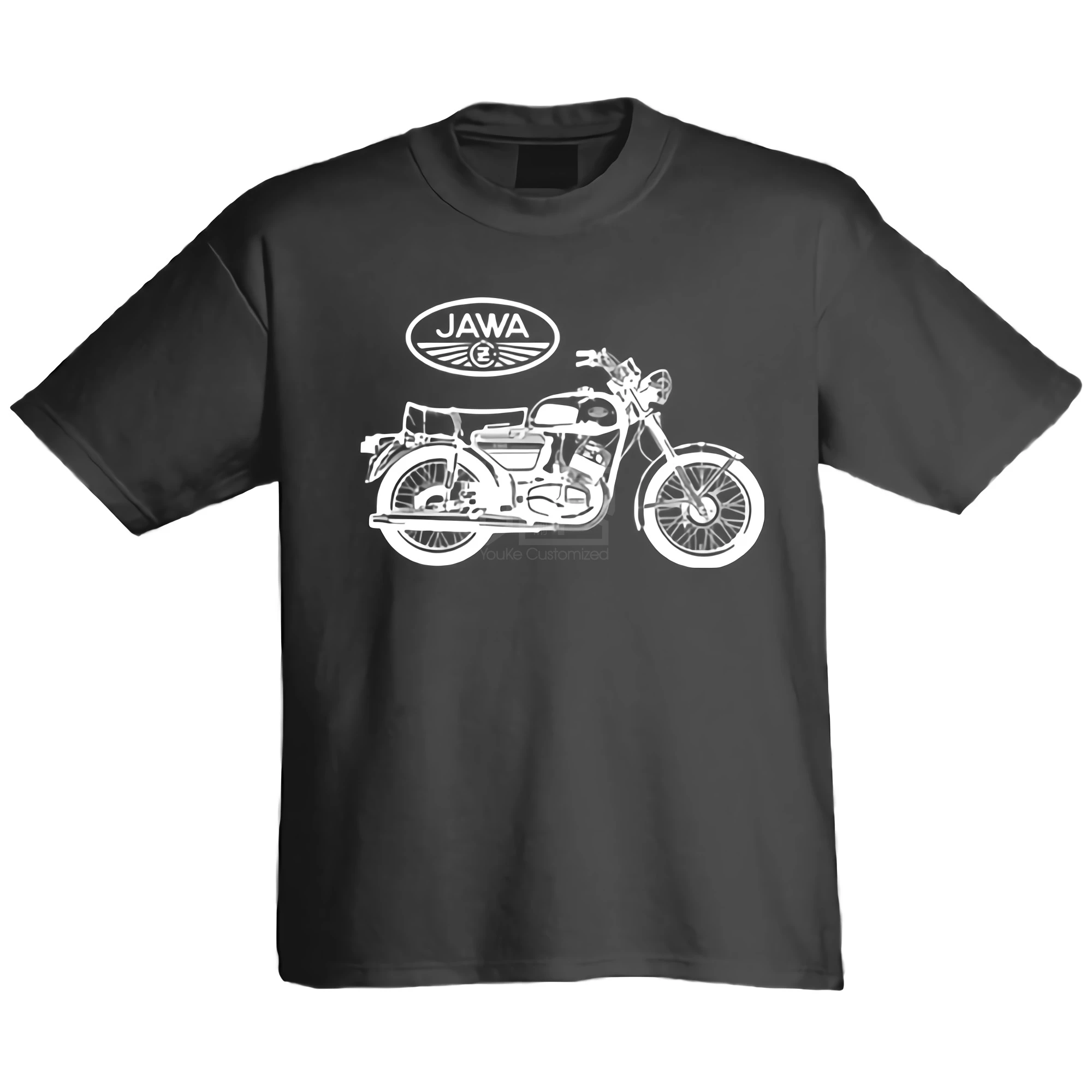 Рубашка JAWA Motorrad одежда популярная футболка с круглым вырезом 100% хлопок футболки