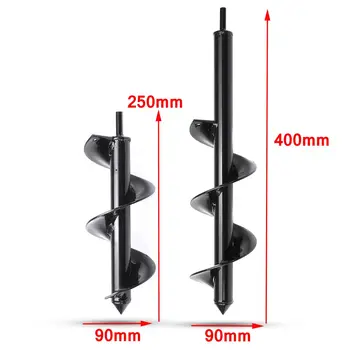 

Earth Auger Hole Digger Tool 90mm Garden Planting Machine Drill Bit Fence Borer Post Post Hole Digger Garden Auger Yard Tool