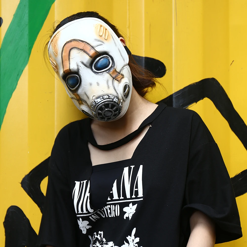 Новая игра Psycho Маска Косплей Psycho латексная маска для лица Хэллоуин косплей реквизит светодиодный/без светодиодный 2 типа