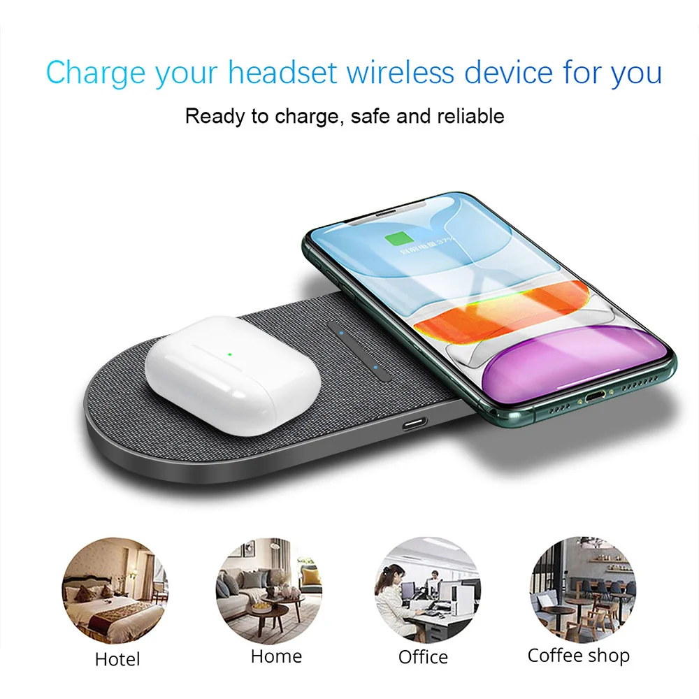 best wireless charger for iphone 30W Fast Qi Wireless Charger for iPhone 13 12 11 XS XR X 8 AirPods Pro Dual 15W 2 in 1 Charging Dock Station For Samsung S21 S20 apple magsafe duo charger