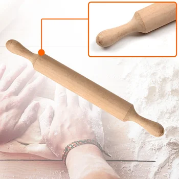 

Dough Roller Baking Fondant Rolling Pin Cookies Pizza Kitchen Tools Wood Eco-friendly Cake