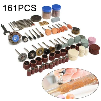 

161Pcs Sandpaper Wire Brush Rotary Accessory Set For Sanding Polishing Tool