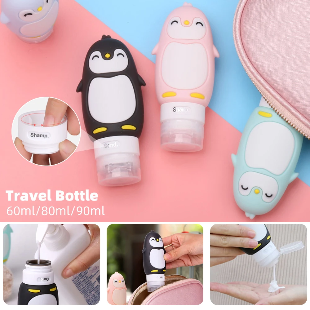 Портативный Силиконовый чехол для путешествий шампунь геля и лосьона душа