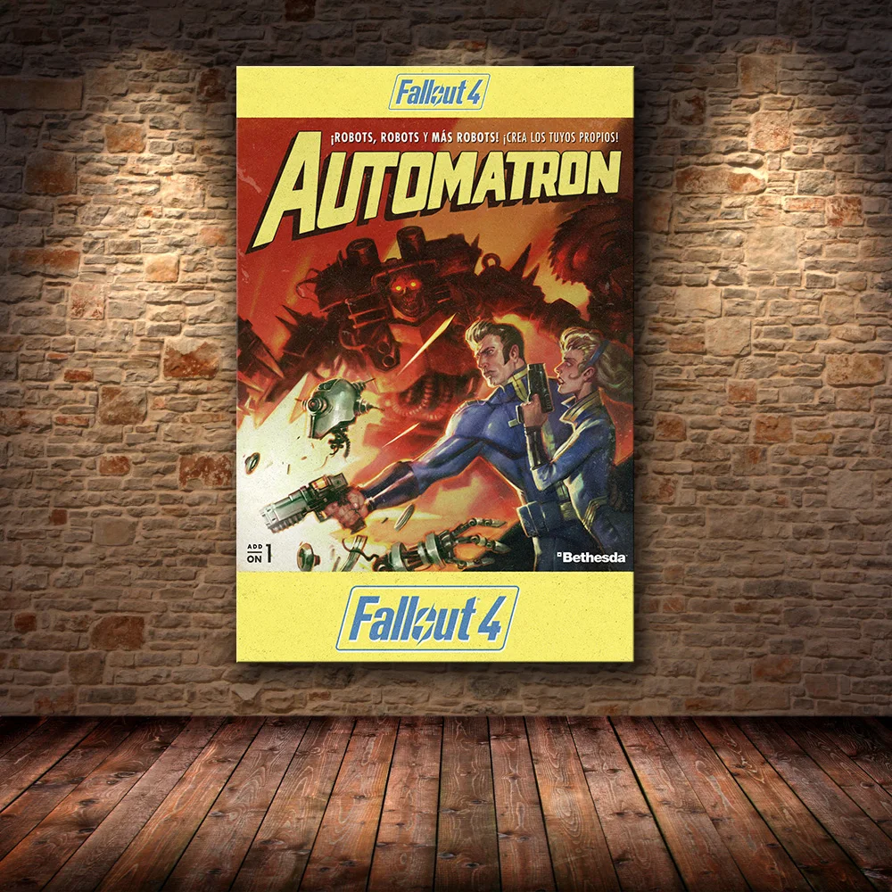 23 Fallout 3 4 игровой плакат, настенный арт, холст, плакат и печать, холст, декоративная картина для спальни, рисунок, наклейки на стену - Цвет: 23