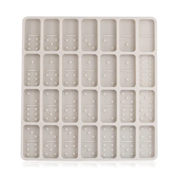 

Fondant Mould Chocolate Molds Candy Mould 28 Cavities Silicone Baking for Dominoes Shape DC156