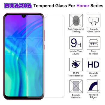 

9H Protective Glass on the For Huawei Honor 20 10 9 8 Lite Tempered Screen Protector Honor 9X 8X V30 V20 V10 Glass Film Case