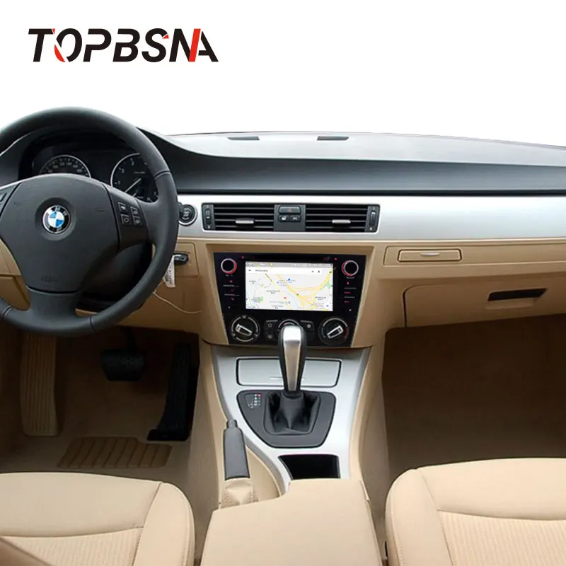 Clearance TOPBSNA Android 9.0 Car DVD Multimedia player For BMW/3 Series E90/E91/E92/E93 1 Din Car Radio Multimedia WIFI Stereo Headunit 5