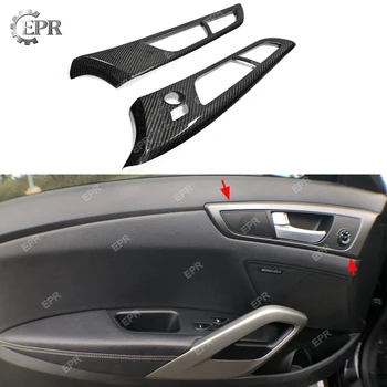 

Carbon Interior For Hyundai Veloster Carbon Fiber Inner Door Handle Side Panel LHD (Stick) Tuning Trim Accessories For Veloster