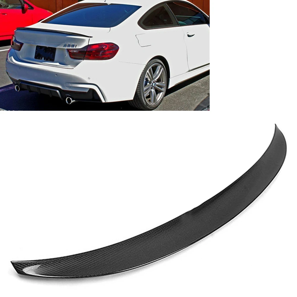 

Rear Spoiler Wing For BMW 4 Series F32 428i Coupe 2014-2020 P Style Real Carbon Fiber Trunk Lid Decklid Lip Splitter Flap Trim