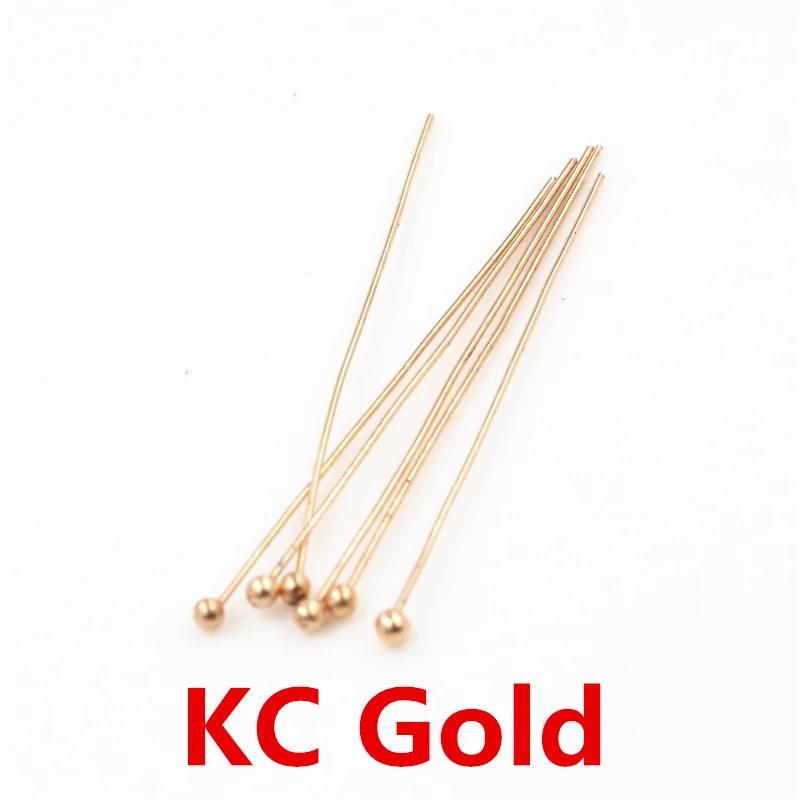 Silver Metal Ball Head Pins for DIY Jewelry Making - 200 Pieces, Various Sizes