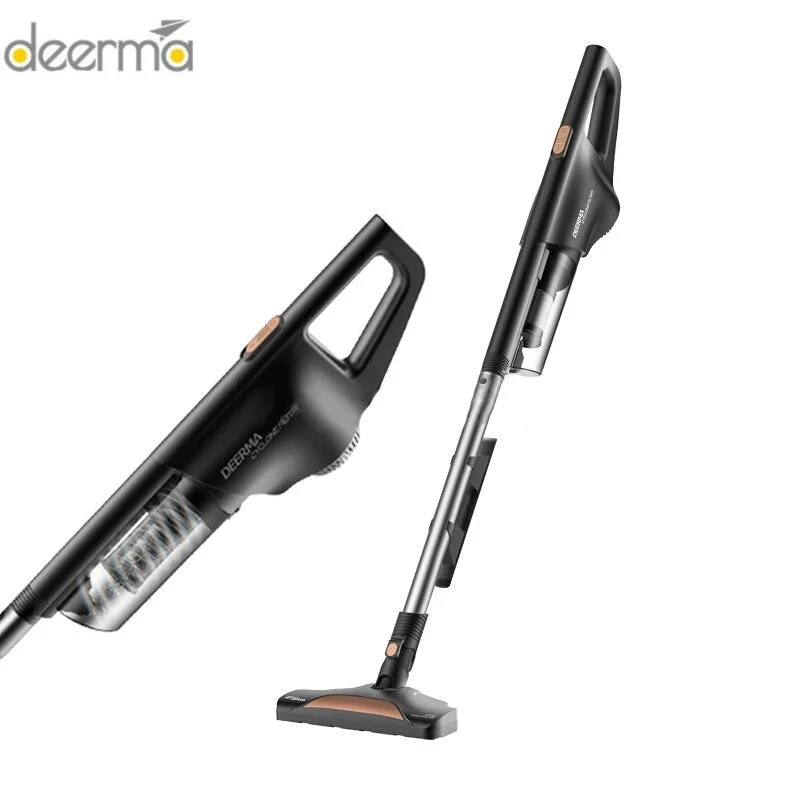 

Youpin Deerma DX600 Black Upright Vacuum Cleaner Light and Super Suction Handheld Small Household Cleaner
