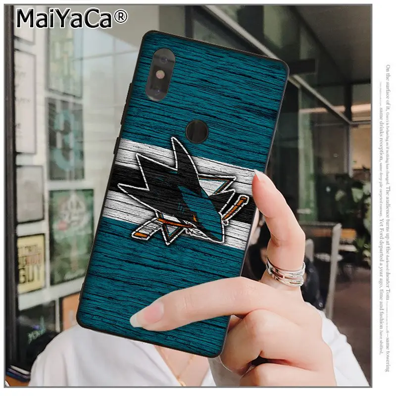 Чехол для телефона MaiYaCa San Jose Sharks высокого качества для xiaomi mi 6 8 se note2 3 mi x2 redmi 5 5plus note 4 5 5