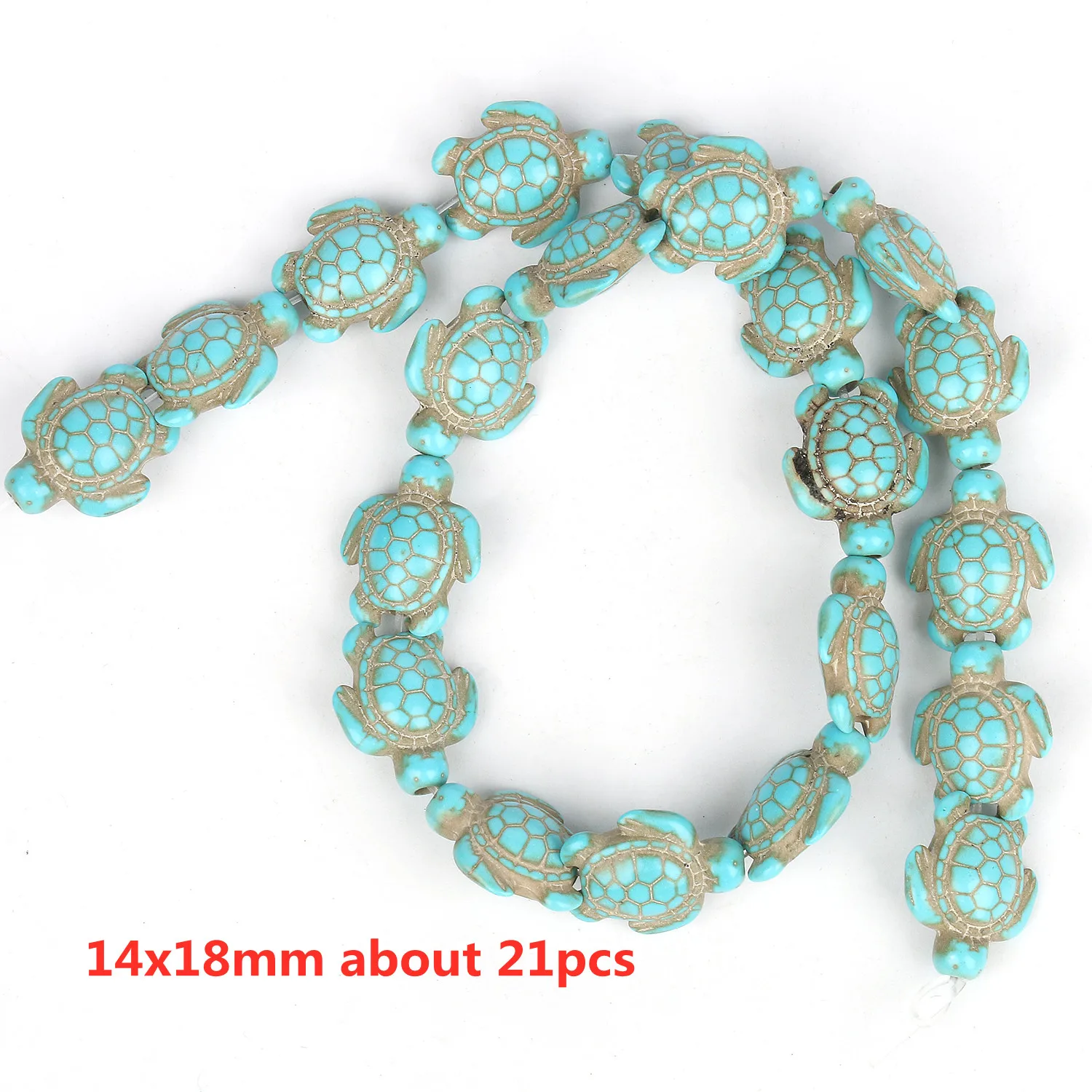 35 perline rotonde sfaccettate a forma di stella marina, teschio, cuore, fiore, pace, turchesi naturali, perline sfuse per la creazione di gioielli fai da te -FT881 Butterfly20 mm