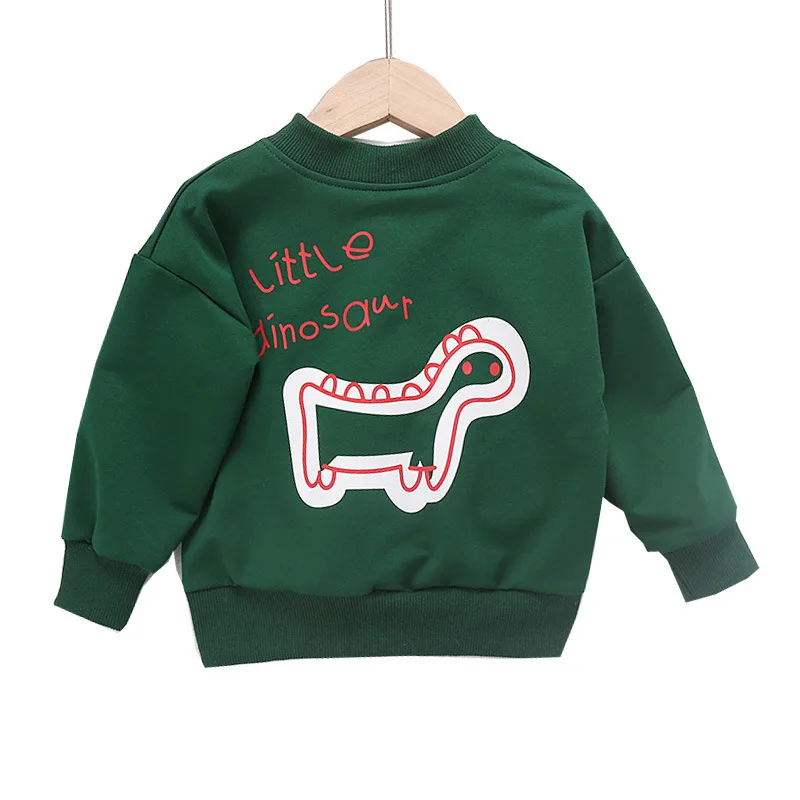 

New Spring Autumn Baby Clothes Children Boys Cartoon Pattern Letter Jacket Toddler Casual Cotton Clothing Infant Kids Tracksuits