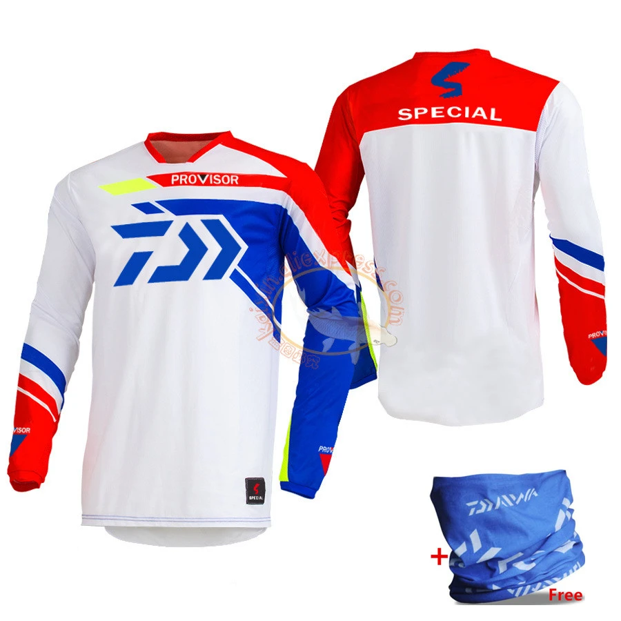 

2020 New Arrival Daiwa Men's Fishing T Shirt V Neck Long Sleeve Fishing Jerseys Quick Dry Sun Protection Fishing Clothes S-5xl