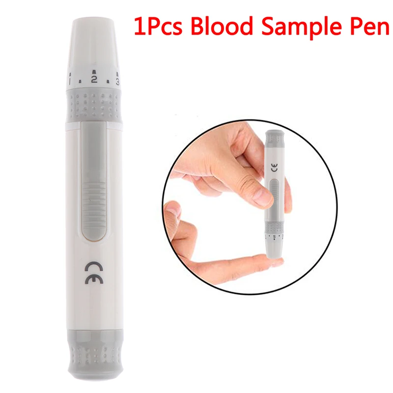 

1pcs Adjustable Depth Blood Sampling Glucose Test Pen Lancet Pen Lancing Device For Diabetics Blood Collect Blood Sample Pen