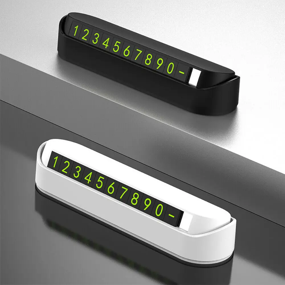 

Car Temporary Parking Card Temporary Stop Sign Phone Number Sticker Car Flip Numbers Auto Accessories