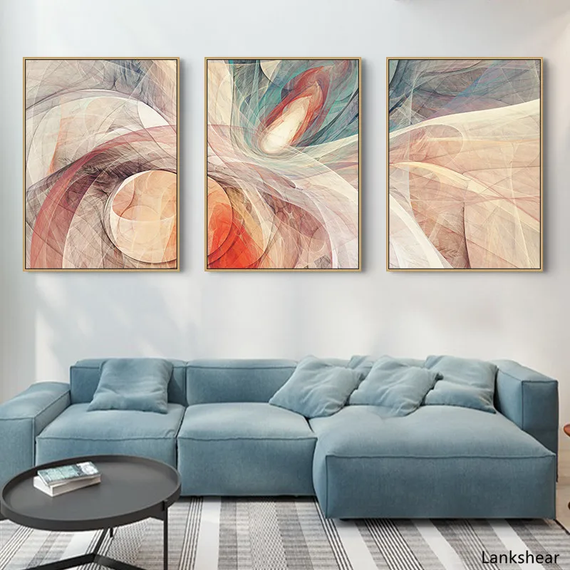 

Nordic Password Abstract Wall Art Canvas Poster and Print Canvas Painting Morden Decorative Poster for Living Room Unframed