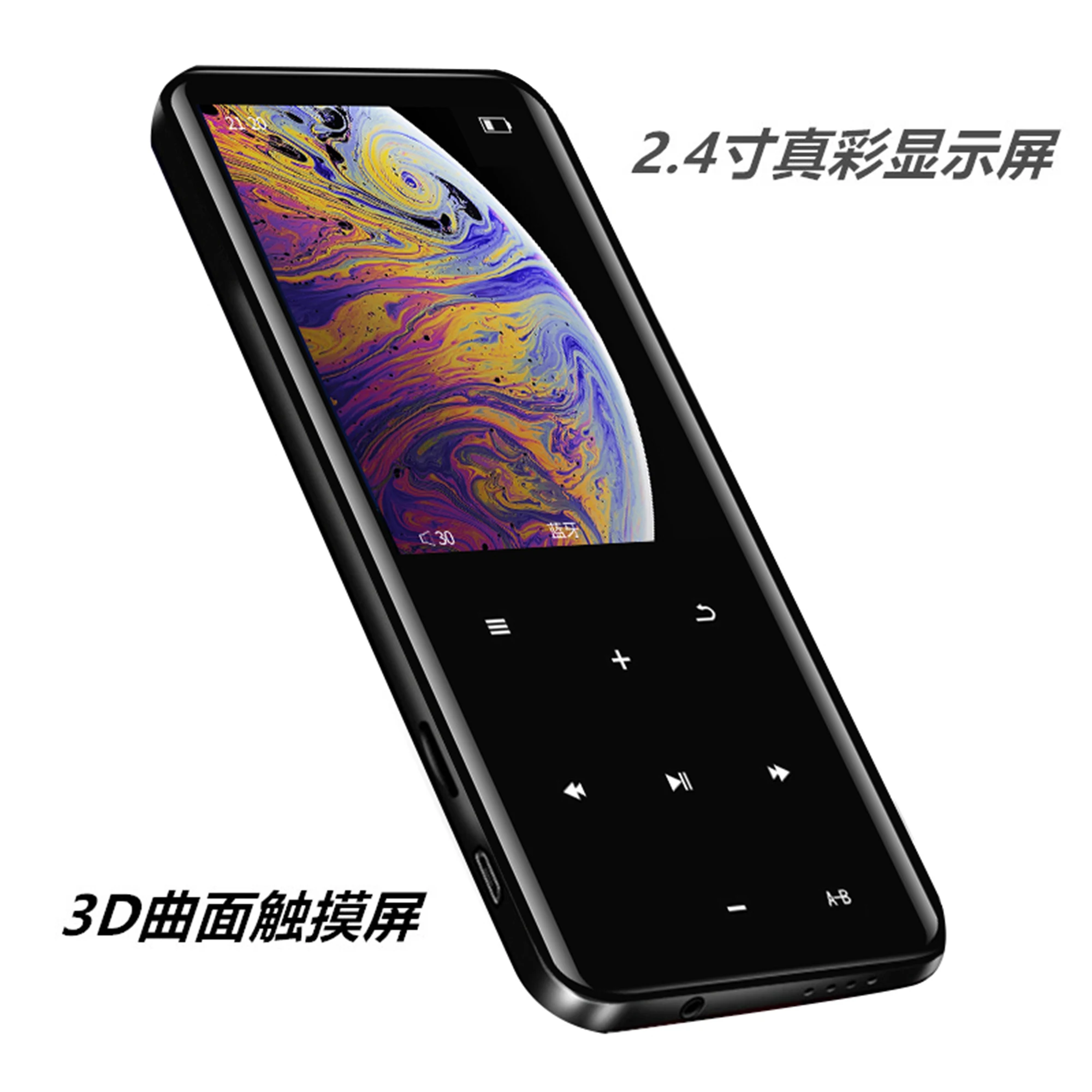 Музыкальный mp3 плеер Telele с ЖК экраном 2 4 дюйма из цинкового сплава без потерь Hi Fi