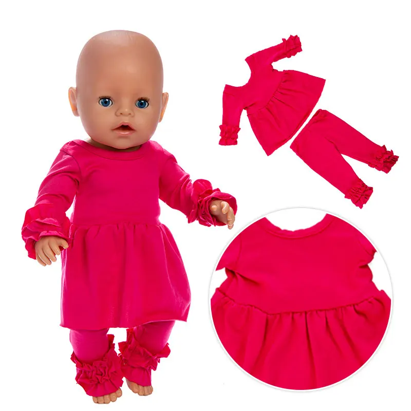 Костюм куклы подходит для 43 см кукла 17 дюймов Reborn Одежда для куклы-младенца - Цвет: 03